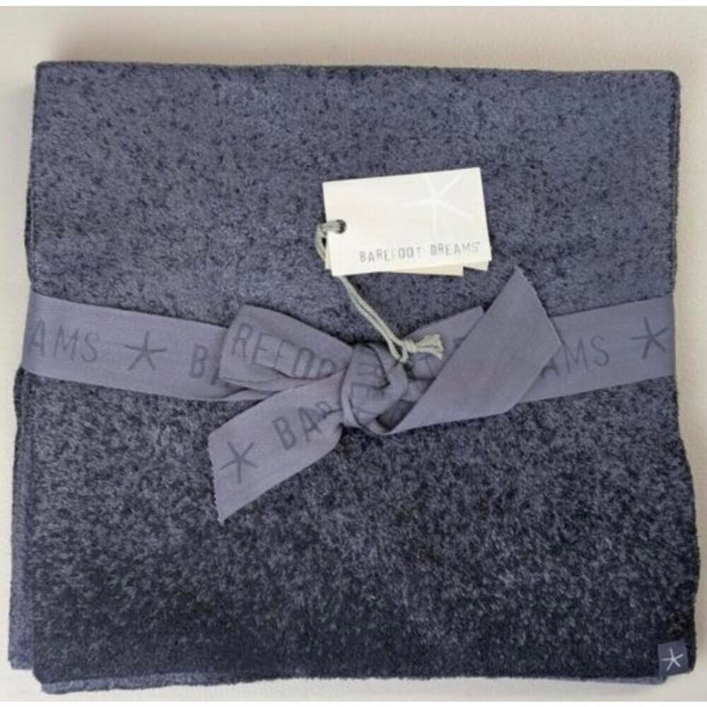 Barefoot Dreams CozyChic Lite Confetti Scarf Blue Indigo NWT